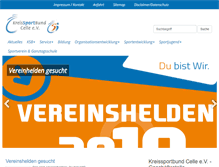 Tablet Screenshot of ksb-celle.de